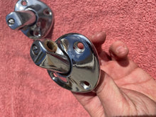 Load image into Gallery viewer, 1964 Chevrolet (exc. Convertible) MINT USED Sun Visor Bracket Pair #4444155 / 5718796
