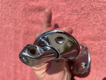 Load image into Gallery viewer, 1964 Chevrolet (exc. Convertible) MINT USED Sun Visor Bracket Pair #4444155 / 5718796
