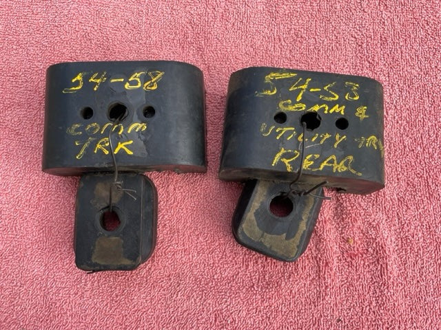 1955-1970 Chevrolet Pickup Truck NORS Rear Motor Mounts (OEM #3743771 / 3723646 / 3705444)