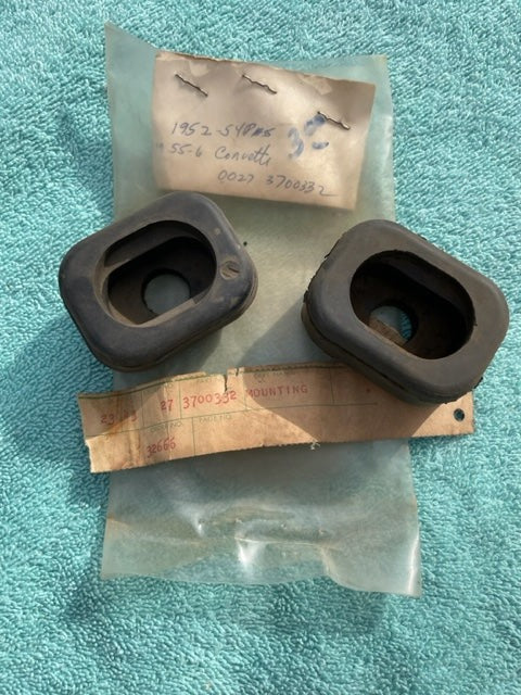 1953-1962 Chevrolet Corvette NOS Front Lower Engine Motor Mounts PAIR  #3700332