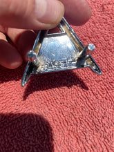 Load image into Gallery viewer, 1964 Chevrolet Bel Air Biscayne Impala V8 283ci NEW Front Fender &quot;V&quot; Emblem PAIR (DEFECTS)
