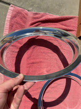 Load image into Gallery viewer, 1980-1982 Chevrolet Nova Citation NOS TAKE OFFS 13&quot; Wheel Trim Rings Set #475190
