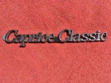 Load image into Gallery viewer, 1970-1980&#39;s Chevrolet &quot;Caprice Classic&quot; NOS Script Emblem Trim Nameplate
