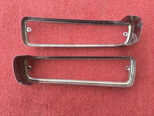 Load image into Gallery viewer, 1972-1975 Chevrolet LUV Pickup Truck NOS Turn Signal Park Light Bezel Rim Pair
