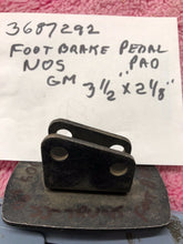 Load image into Gallery viewer, 1948 - 1955 (1st) Chevrolet Pickup Truck NOS Emergency Park Brake Foot Pedal Plate #3687292
